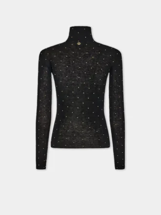 Turtleneck-tröja i ull som sitter som en andra hud