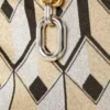 Tvåfärgat XL-länkhalsband med hänge